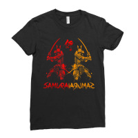 Anime Japanese Samurai Warrior Retro Color Gift Ladies Fitted T-shirt | Artistshot