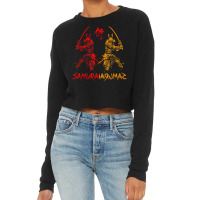 Anime Japanese Samurai Warrior Retro Color Gift Cropped Sweater | Artistshot