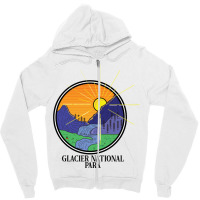 Glacier National Park Zipper Hoodie | Artistshot