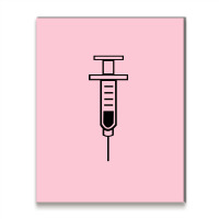 Medical Syringe   Health Care Nurse Metal Print Vertical | Artistshot