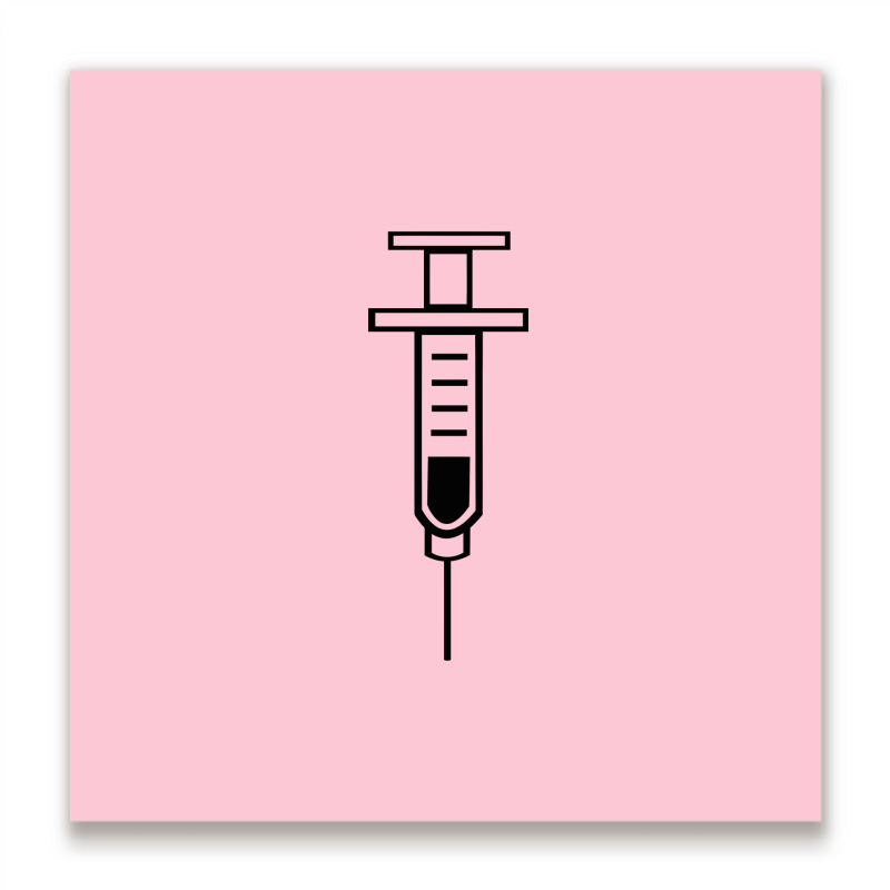 Medical Syringe   Health Care Nurse Metal Print Square | Artistshot