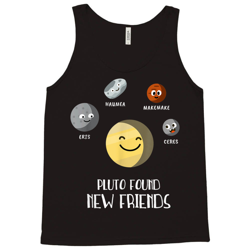 Pluto Found New Friends Dwarf Planets Astronomy Kids Tank Top | Artistshot