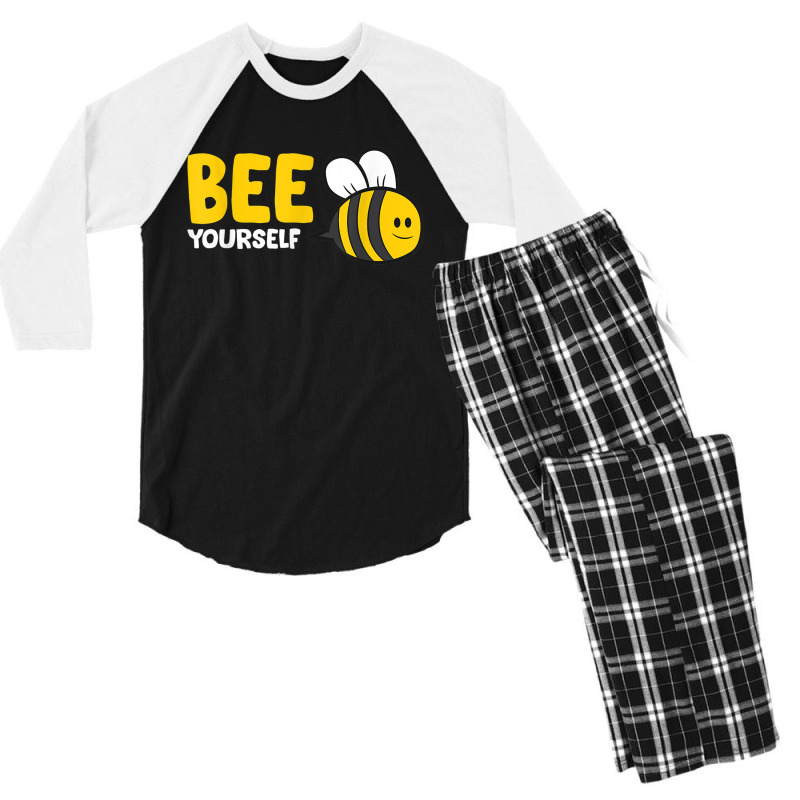 Bee Yourself Bee Lover I Love Bees Men's 3/4 Sleeve Pajama Set | Artistshot