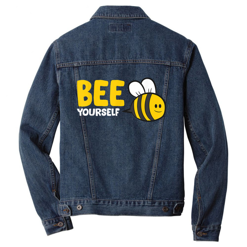 Bee Yourself Bee Lover I Love Bees Men Denim Jacket | Artistshot