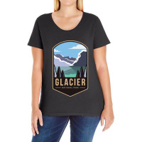 Glacier National Park Montana Ladies Curvy T-shirt | Artistshot