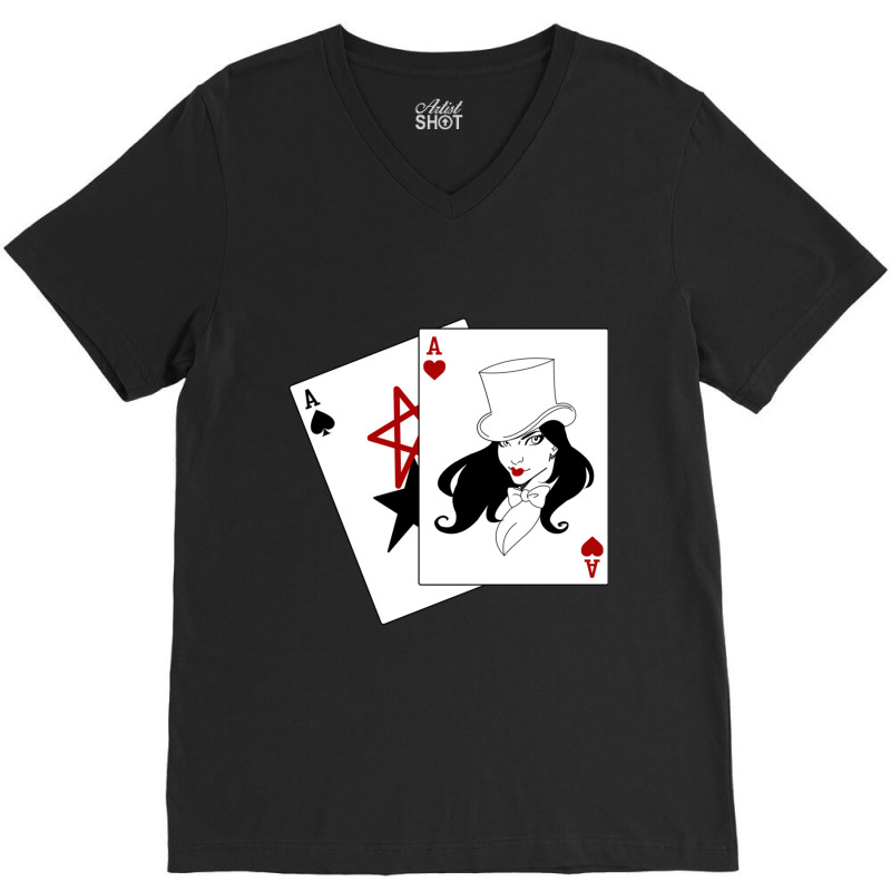 Zatanna V-Neck Tee by NOELYOUNG | Artistshot