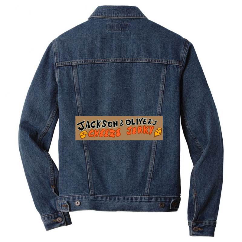 Cheese Jerky Sign Men Denim Jacket | Artistshot