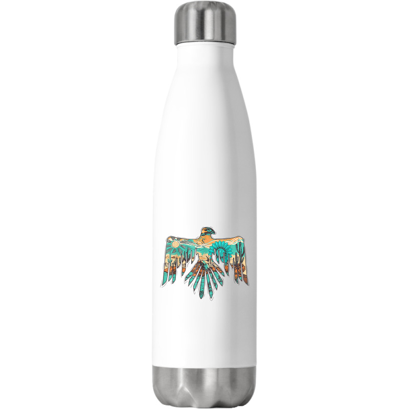 Roam Free Thunderbird Western Boho Stainless Steel Water Bottle | Artistshot