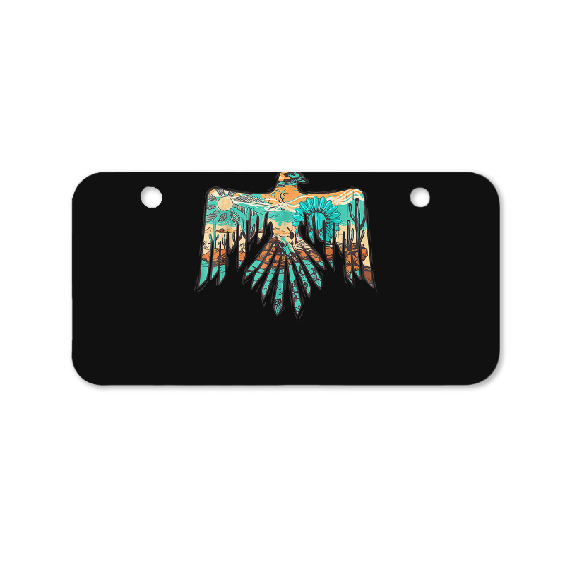 Roam Free Thunderbird Western Boho Bicycle License Plate | Artistshot