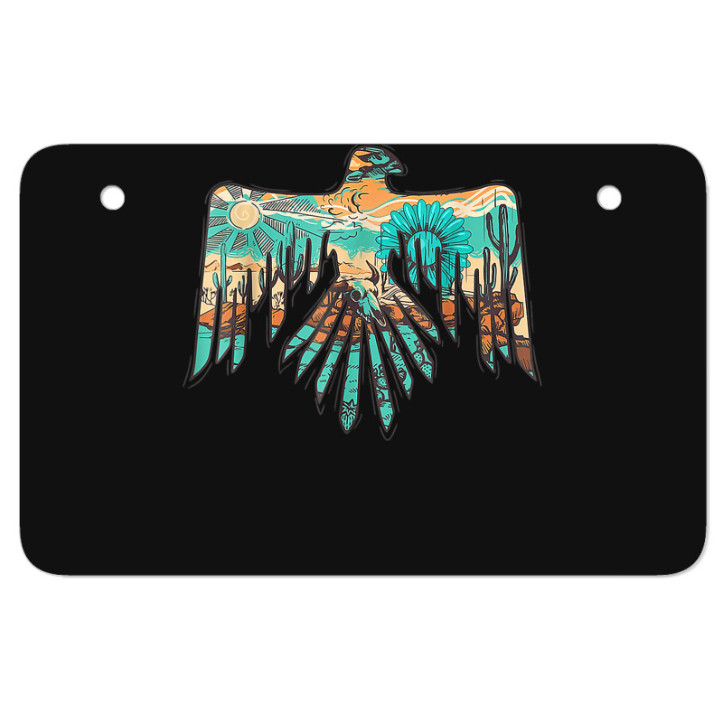 Roam Free Thunderbird Western Boho Atv License Plate | Artistshot