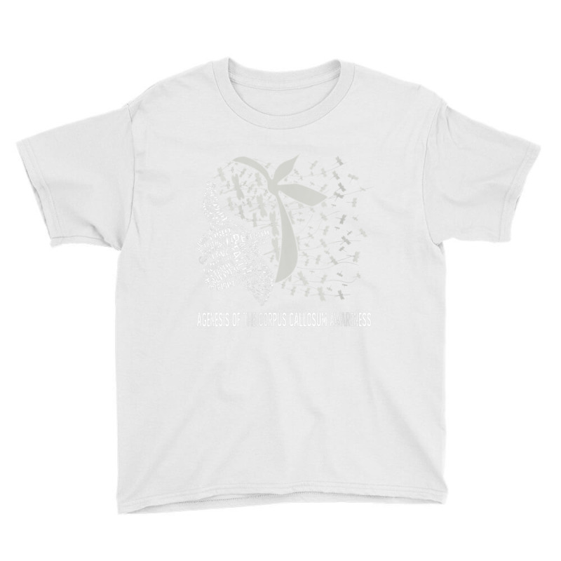 Womens We Wear Silver For Agenesis Of The Corpus Callosum Awareness V Youth Tee by cm-arts | Artistshot