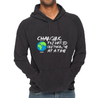 Changing The World One Phoneme At A Time  Dyslexia Awareness Day Vintage Hoodie | Artistshot