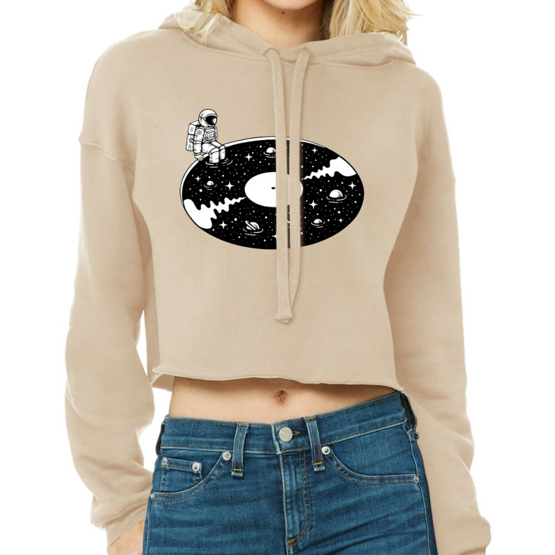 Cosmic Sound Off Space Cropped Hoodie by hadriangobell | Artistshot