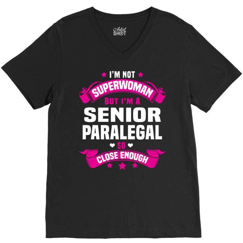 Senior Paralegal Tshirt V-neck Tee | Artistshot