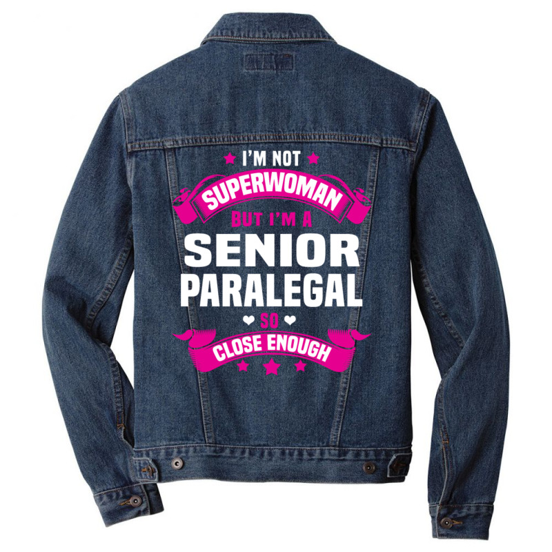 Senior Paralegal Tshirt Men Denim Jacket | Artistshot