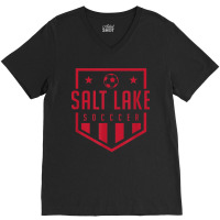 Salt Lake City Soccer Apparel Futbol Jersey Kit Badge Match V-neck Tee | Artistshot