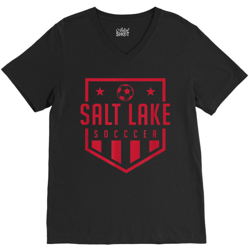 Salt Lake City Soccer Apparel Futbol Jersey Kit Badge Match V-neck Tee | Artistshot