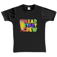 Womens Head Start Crew Student Teachers Back To School Kid Boy Girl V Graphic Youth T-shirt | Artistshot