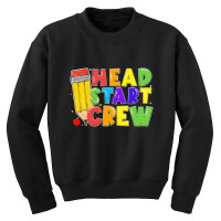 Womens Head Start Crew Student Teachers Back To School Kid Boy Girl V Youth Sweatshirt | Artistshot