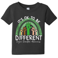 It's Ok To Be Different Organ Donation Awareness Green Tank Top Baby Tee | Artistshot