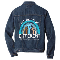 It's Ok To Be Different Pitt Hopkins Syndrome Awareness Tank Top Men Denim Jacket | Artistshot