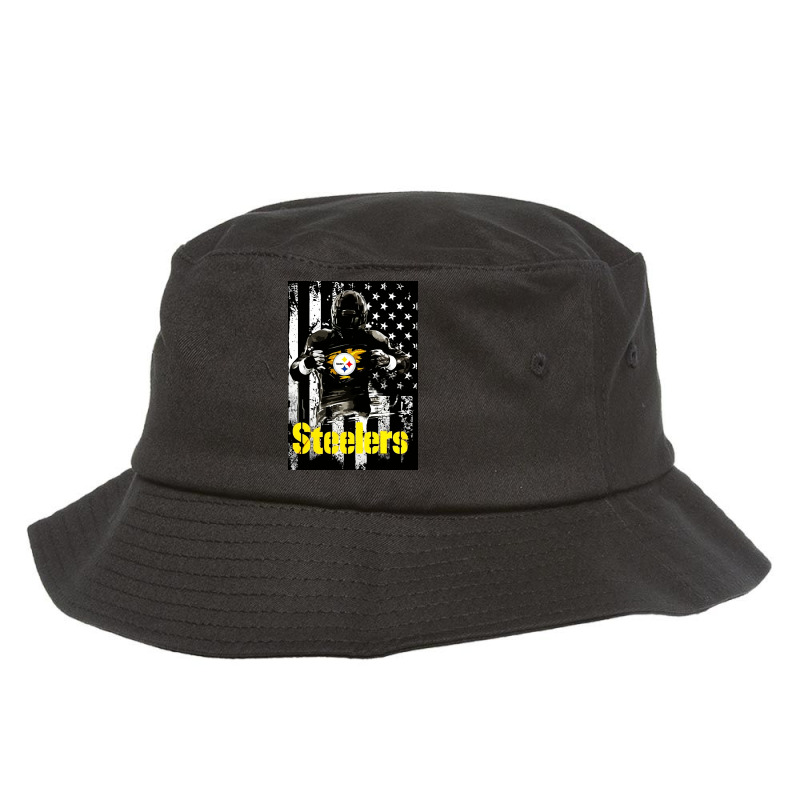 American Football Steelers Bucket Hat by Artistshot