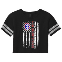 Womens 442nd Infantry Regiment Veteran Usa Flag Veterans Day Xmas V Ne Scorecard Crop Tee | Artistshot