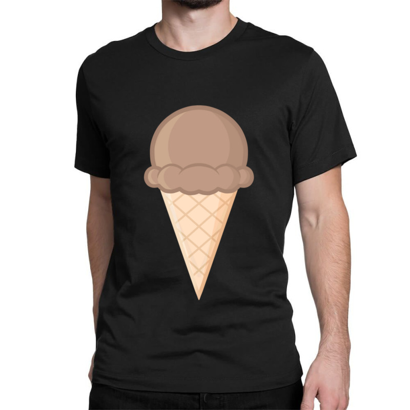 Chocolate Ice Cream Cone Classic T-shirt by JOEGARZA | Artistshot