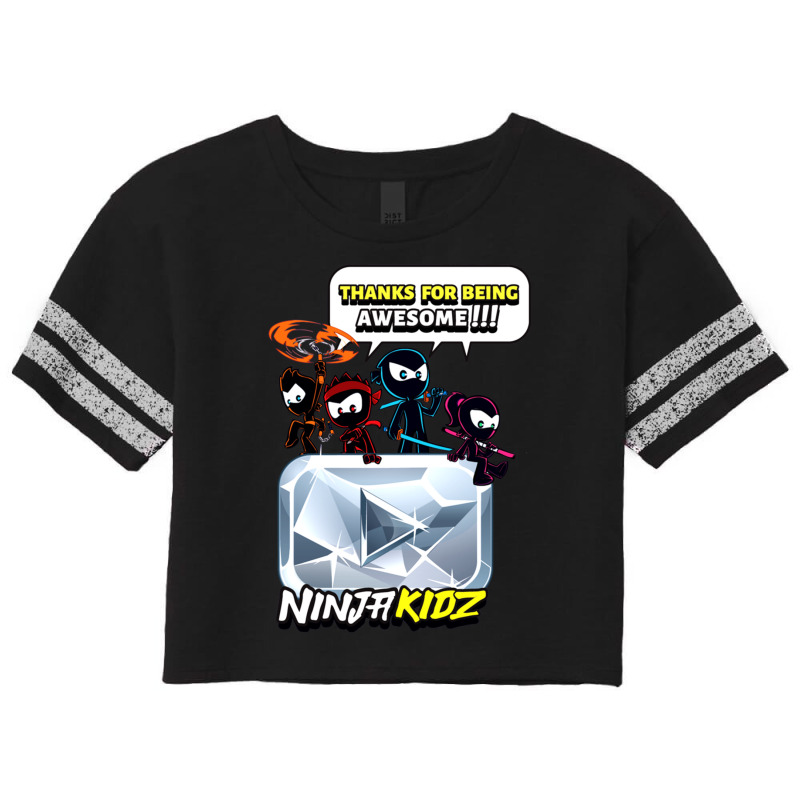 Custom Ninja Kids Merch Ninja Kidz Diamond Awesome Shirt Scorecard Crop Tee  By Amberdrumberger - Artistshot
