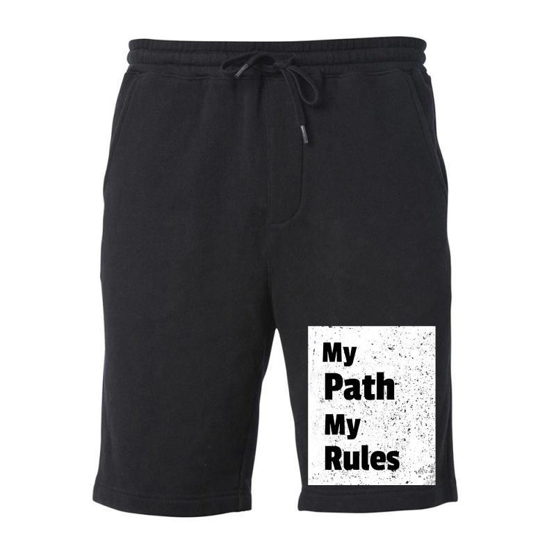 My Path My Rules - Sigma Male Fleece Short | Artistshot