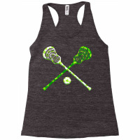 Funny Lacrosse St Patricks Day Boys Men Shamrock Ball T Shirt Racerback Tank | Artistshot