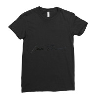 Barbra Streisand Verified Autograph © 2010, Michael Roman Ladies Fitted T-shirt | Artistshot