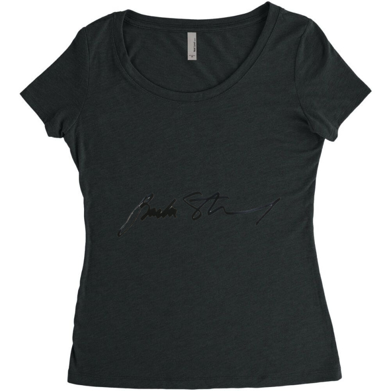 Barbra Streisand Verified Autograph © 2010, Michael Roman Women's Triblend Scoop T-shirt by TERESACHAPMAN | Artistshot