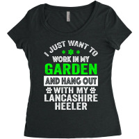 I Just Want To Work On My Garden And Hang Out With My Lancashire Heele Women's Triblend Scoop T-shirt | Artistshot