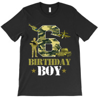 Kids 6th Birthday Military Themed Camo Boys 6 Yrs Old Soldier T-shirt | Artistshot