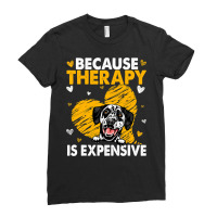 Dalmatian Funny Dog Because Therapy Is Expensive Dalmatian 116 Dalmati Ladies Fitted T-shirt | Artistshot