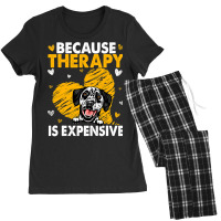 Dalmatian Funny Dog Because Therapy Is Expensive Dalmatian 116 Dalmati Women's Pajamas Set | Artistshot