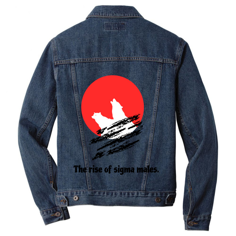 The Rise Of The Sigma Males - Sigma Male Men Denim Jacket | Artistshot