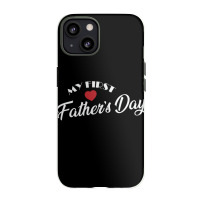 My First Father's Day Papa Father's Day Holiday Pullover Hoodie Iphone 13 Case | Artistshot