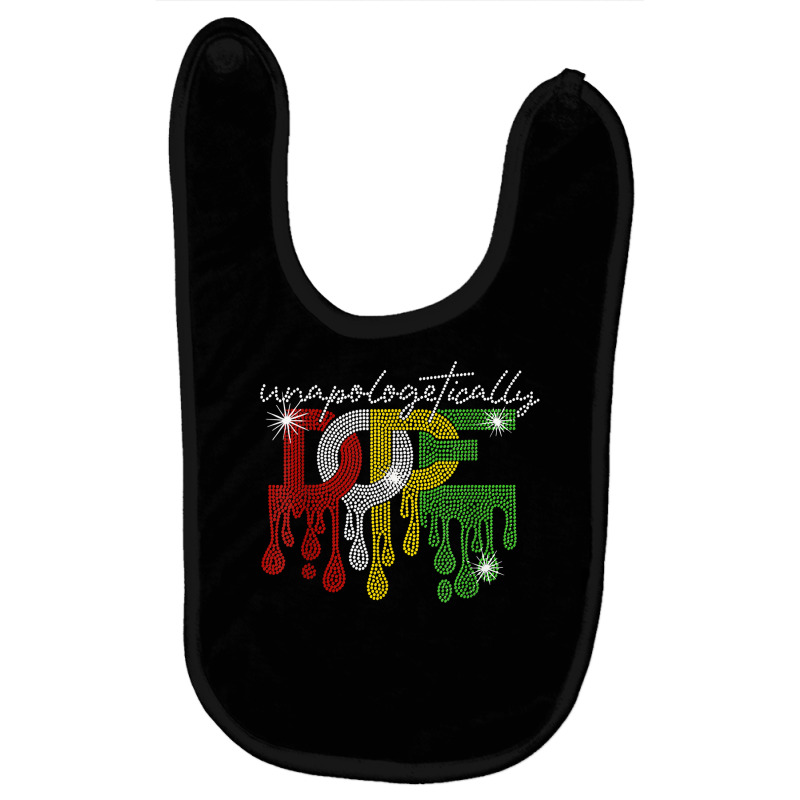 Unapologetically Dope Bling Rhinestone Black Girl Christmas T Shirt Baby Bibs by cm-arts | Artistshot