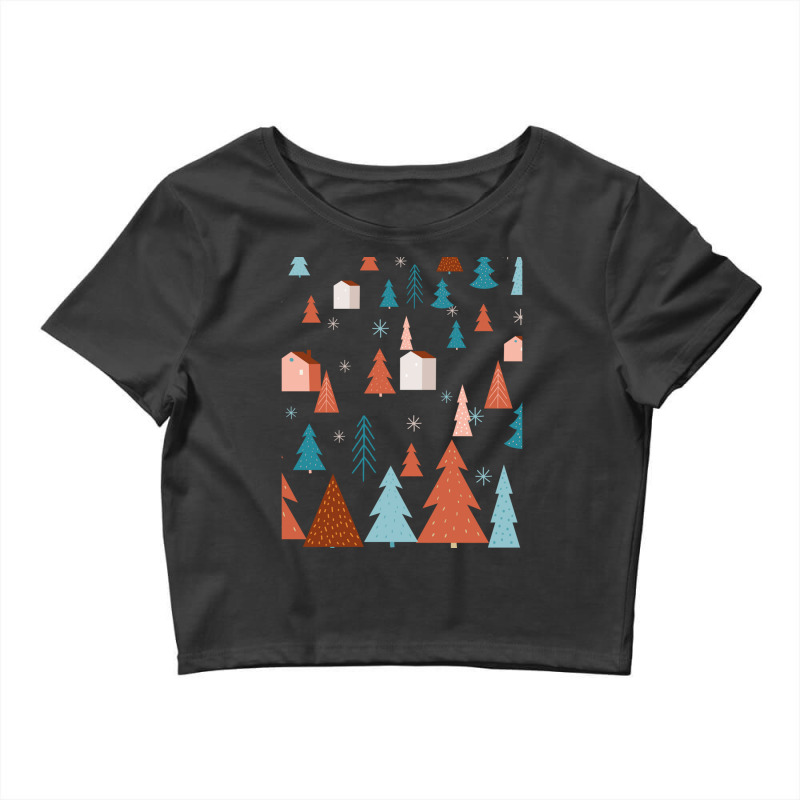 Awesome Winter Decorations Crop Top by cm-arts | Artistshot