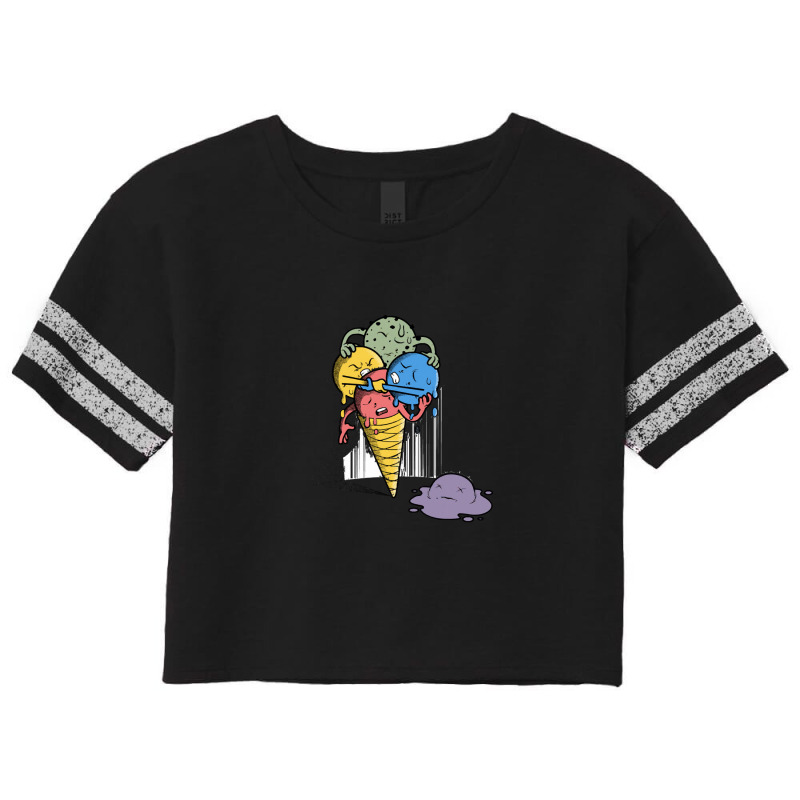 Ice Cream Fatality Scorecard Crop Tee by JanisIda | Artistshot