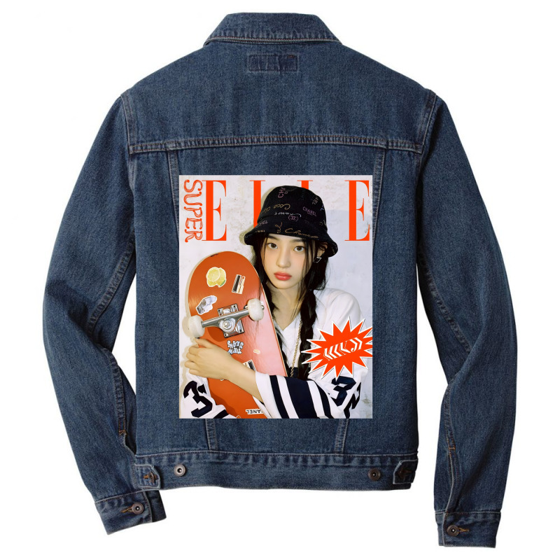 Newjeans Minji X Elle Men Denim Jacket | Artistshot