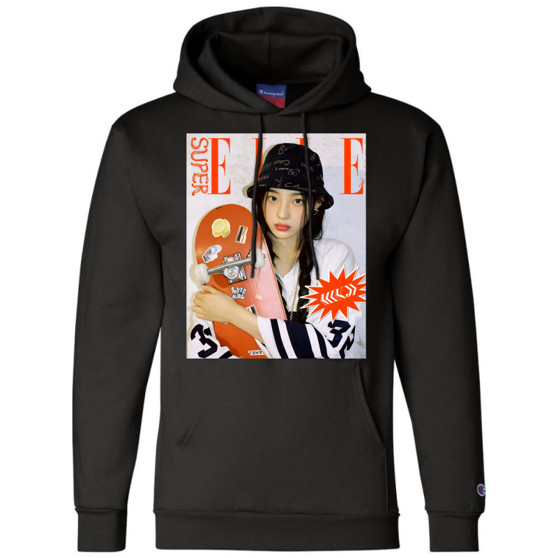 Newjeans Minji X Elle Champion Hoodie | Artistshot