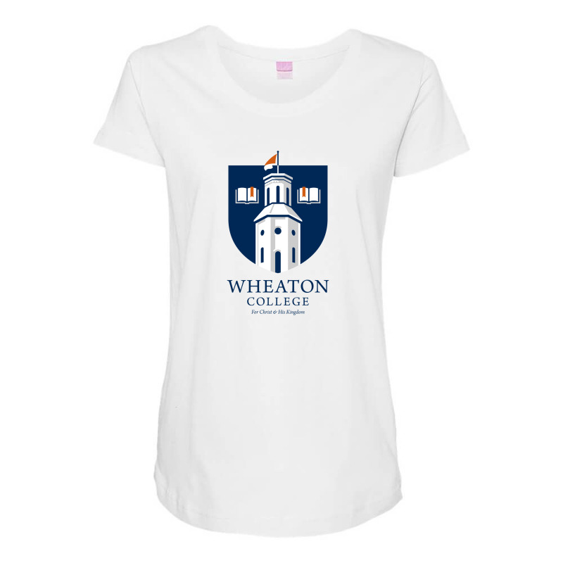 Wheaton College Maternity Scoop Neck T-shirt by harpersofia56 | Artistshot