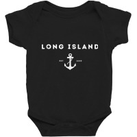 Long Island New York Est 1640 Tank Top Baby Bodysuit | Artistshot