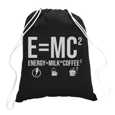 Energy Milk Coffee Drawstring Bags Designed By Bariteau Hannah