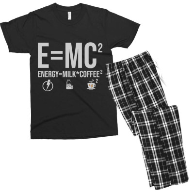 Energy Milk Coffee Men's T-shirt Pajama Set Designed By Bariteau Hannah