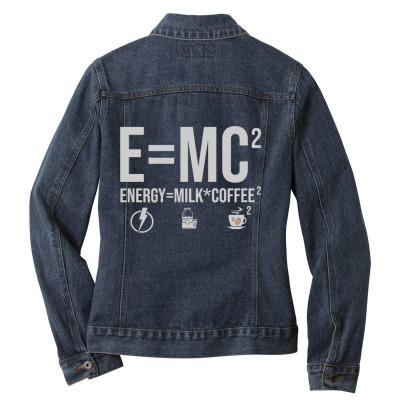 Energy Milk Coffee Ladies Denim Jacket Designed By Bariteau Hannah