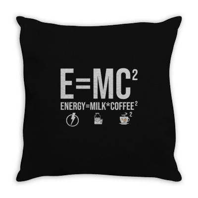 Energy Milk Coffee Throw Pillow Designed By Bariteau Hannah